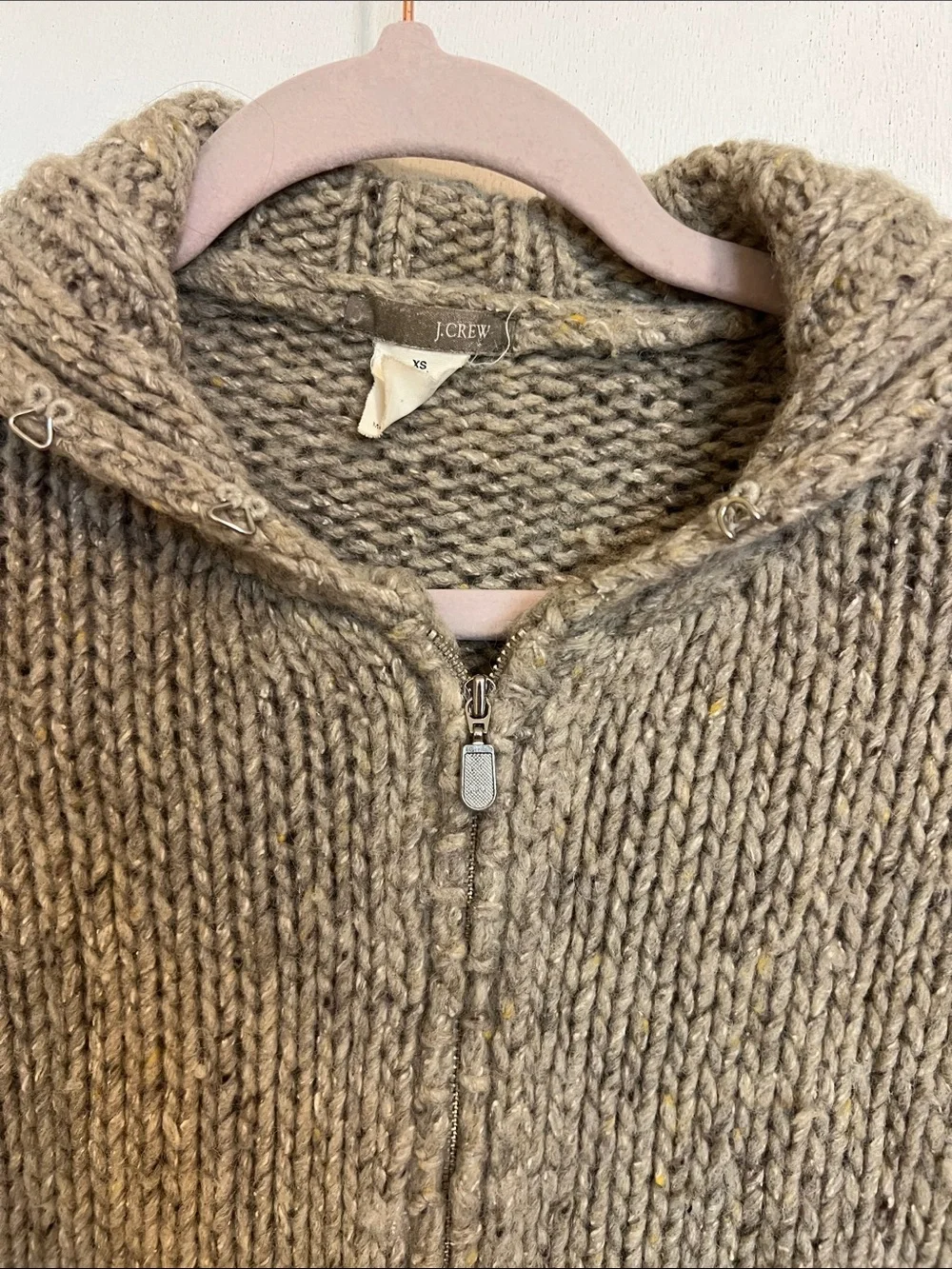Vintage J. Crew Zip Up Sweater Y2K